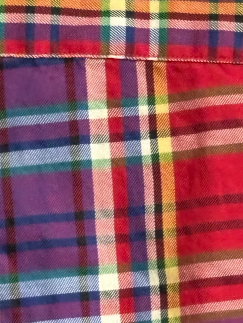 Ralph Lauren Classic Button Down Shirt Mens M Red Blue‎ Plaid Pony Cotton
